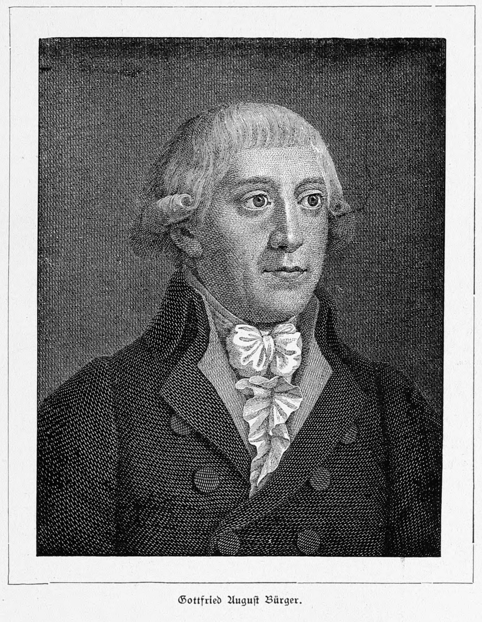 Porträt Gottfried August Bürger