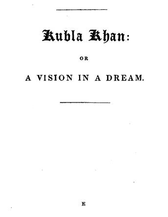 Cover Kubla Khan