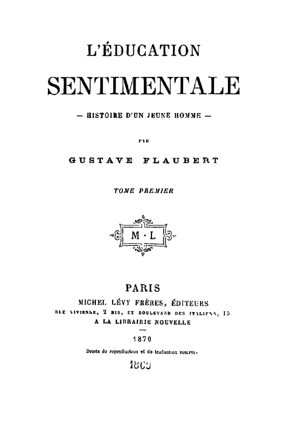 Cover Die Erziehung der Gefühle