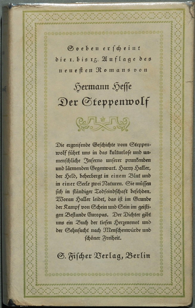 Cover Der Steppenwolf