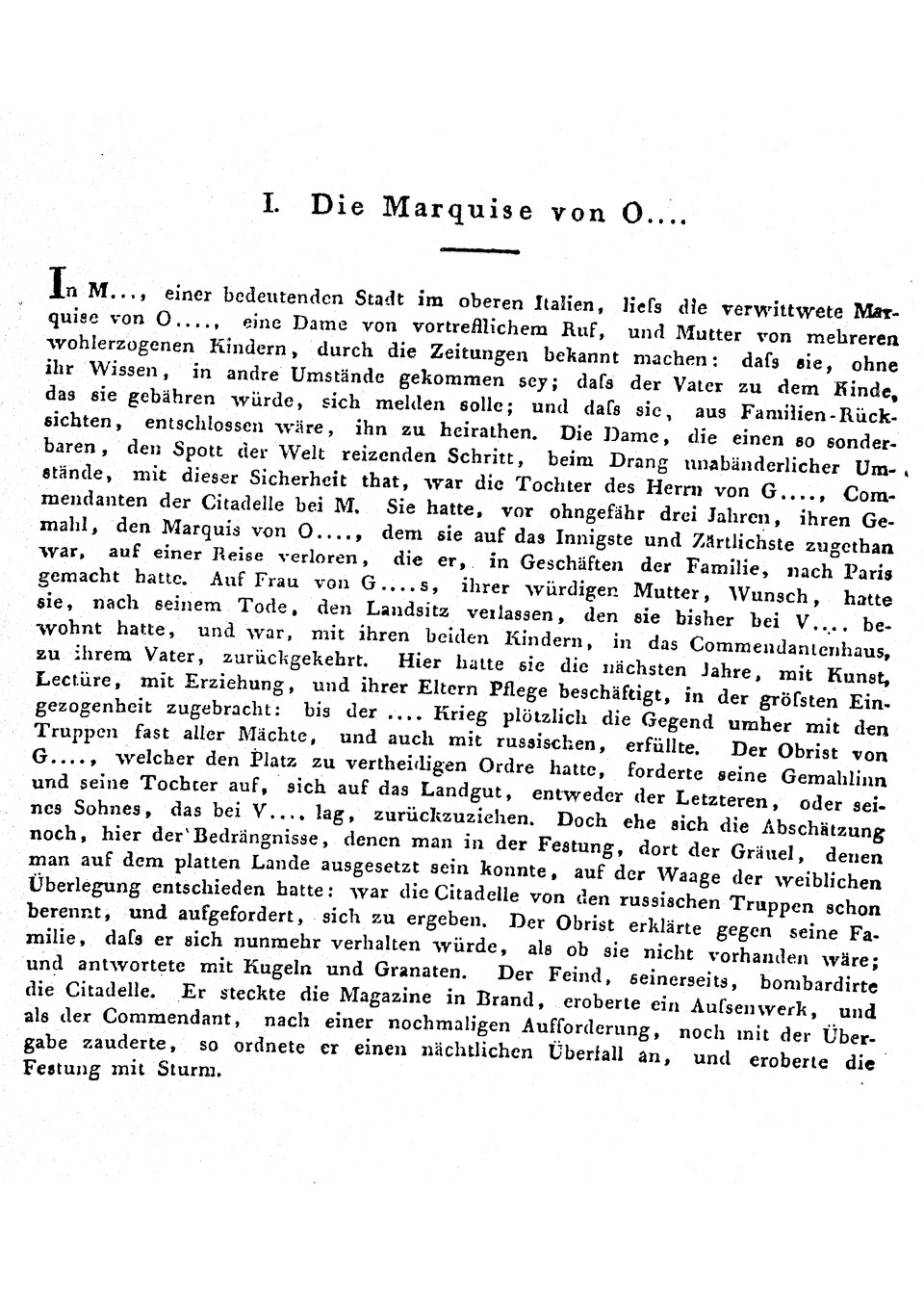 Cover Die Marquise von O....