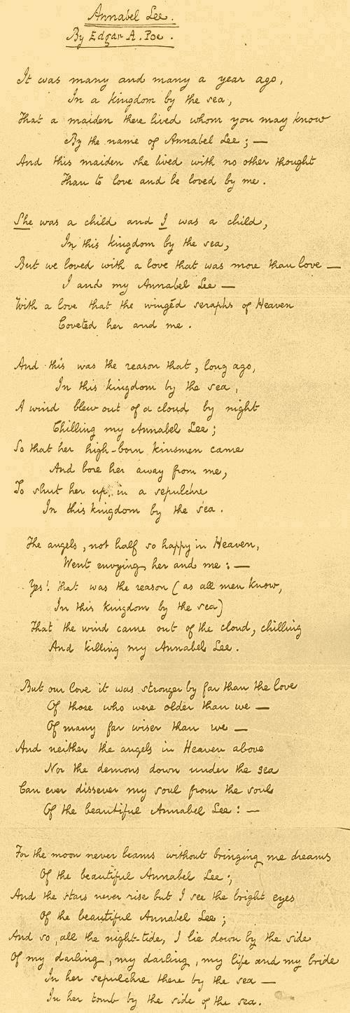 Cover Annabel Lee