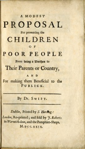 Cover A Modest Proposal