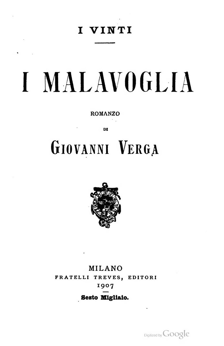 Cover Die Malavoglia